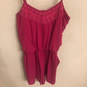 Hot pink romper